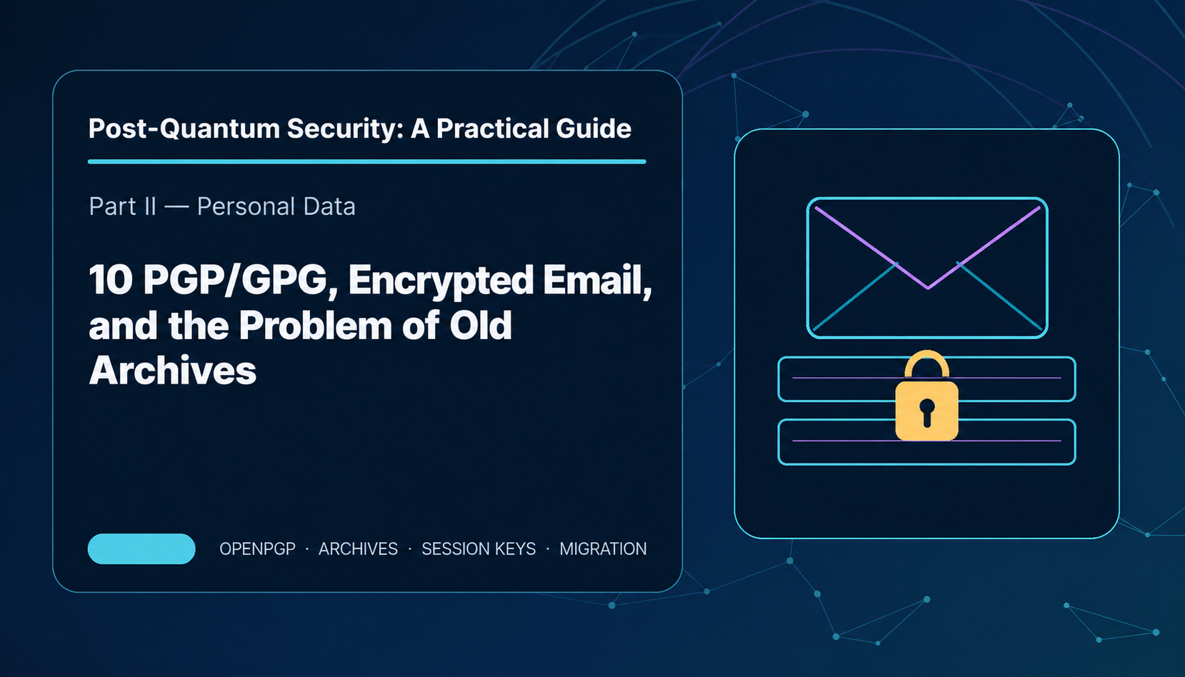 10: PGP/GPG, Encrypted Email, and the Problem of Old Archives