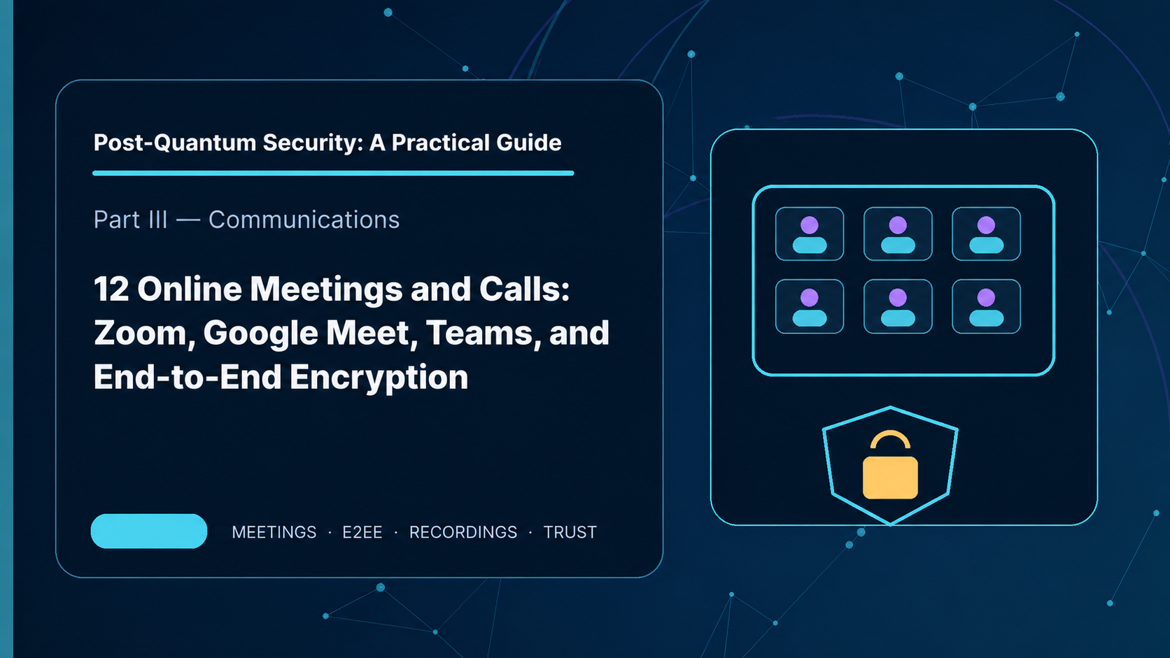 12: Online Meetings and Calls: Zoom, Google Meet, Teams, and End-to-End Encryption