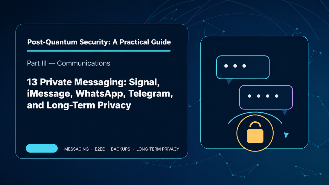 13: Private Messaging: Signal, iMessage, WhatsApp, Telegram, and Long-Term Privacy