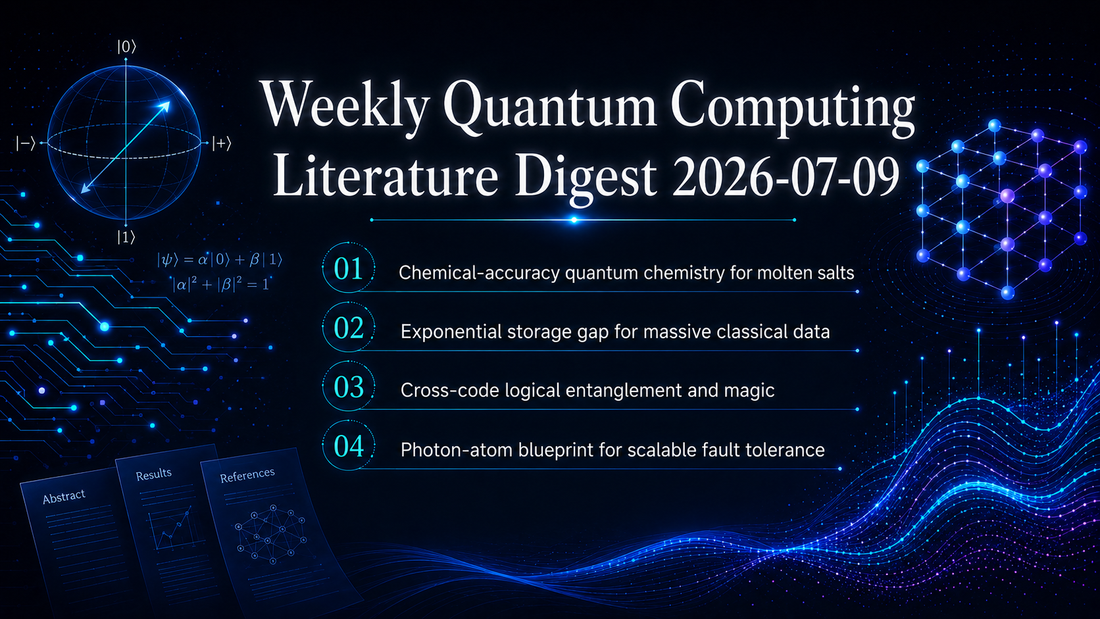 Weekly Quantum Computing Literature Digest 2026-07-09